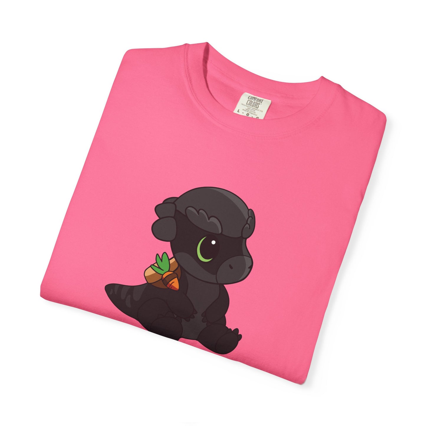 Limited Edition Bonk the Melanistic Pachycephalosaurus Plushie Art - T-Shirt