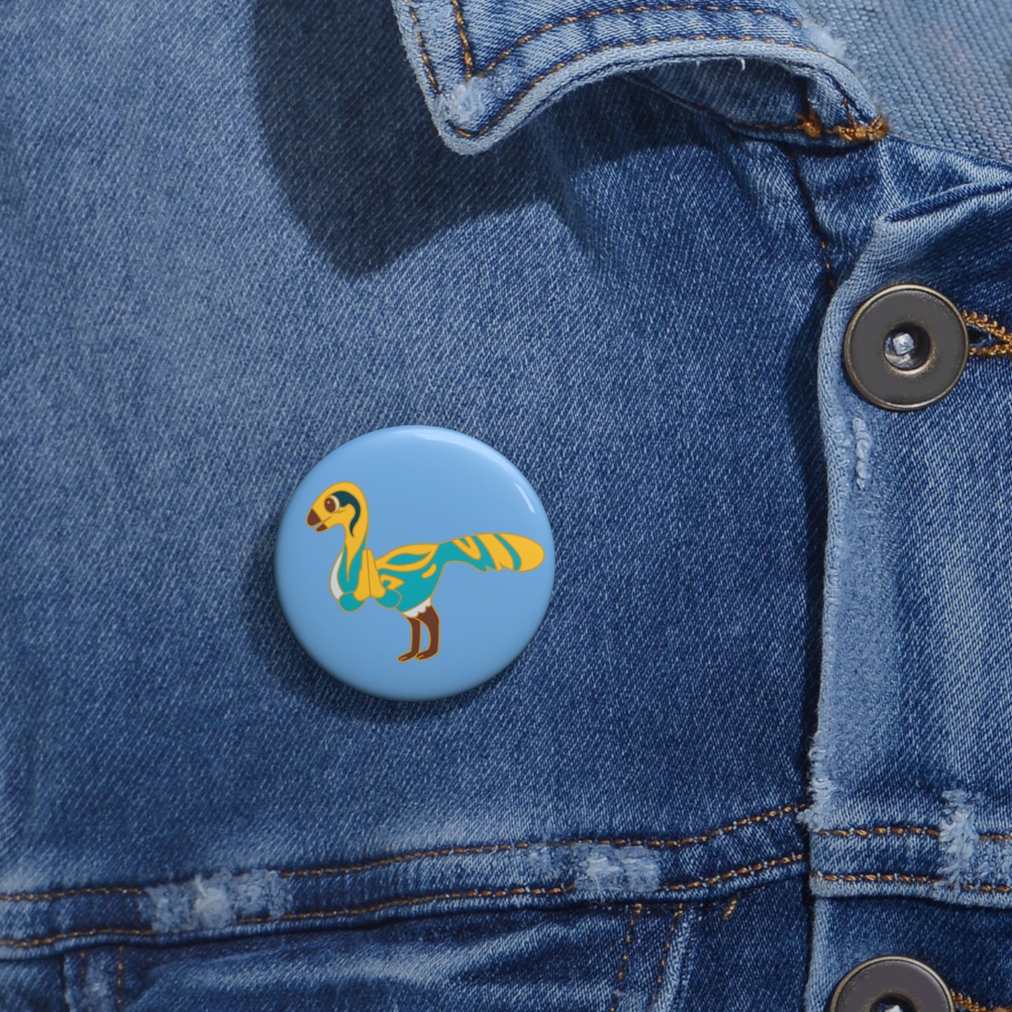 Praise Be Bernard Gallimimus Pin Badge