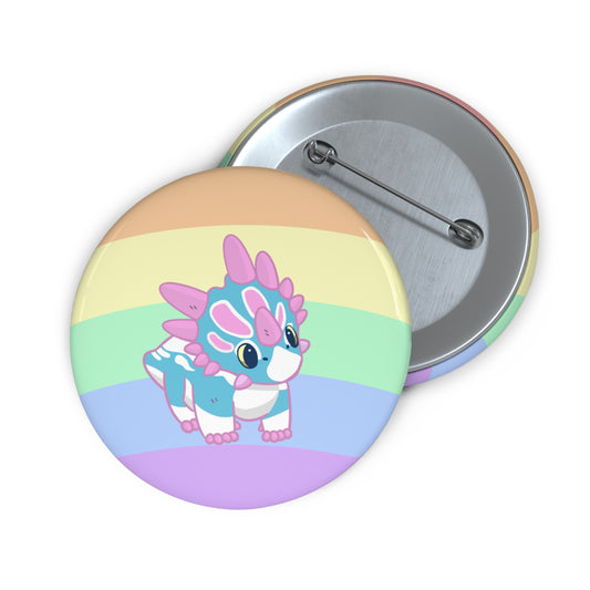 Trans Pride Styracosaurus - Pin Badge