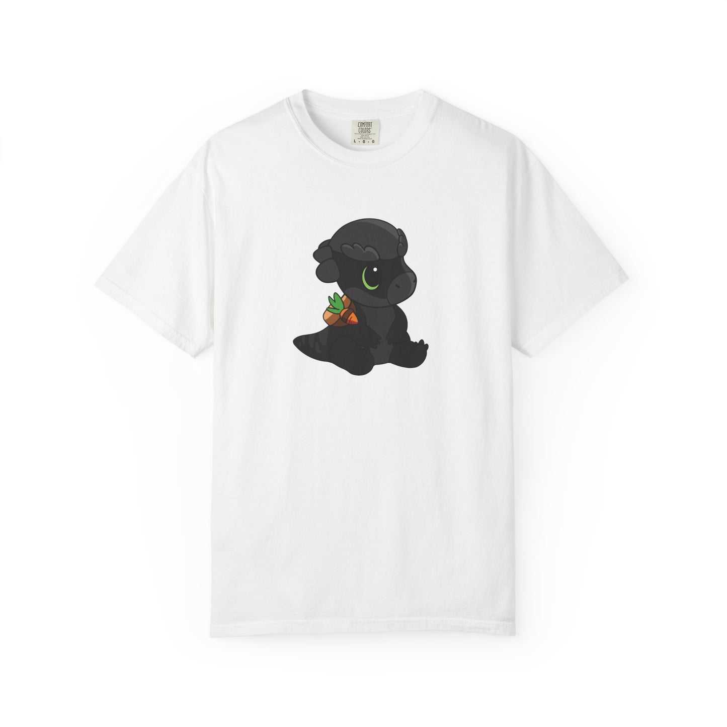 Limited Edition Bonk the Melanistic Pachycephalosaurus Plushie Art - T-Shirt