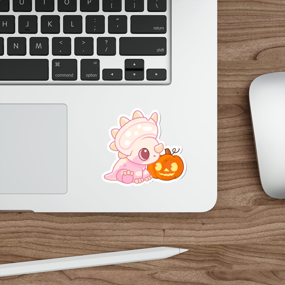 Limited Edition Boo the Albino Styracosaurus - Die-Cut Sticker