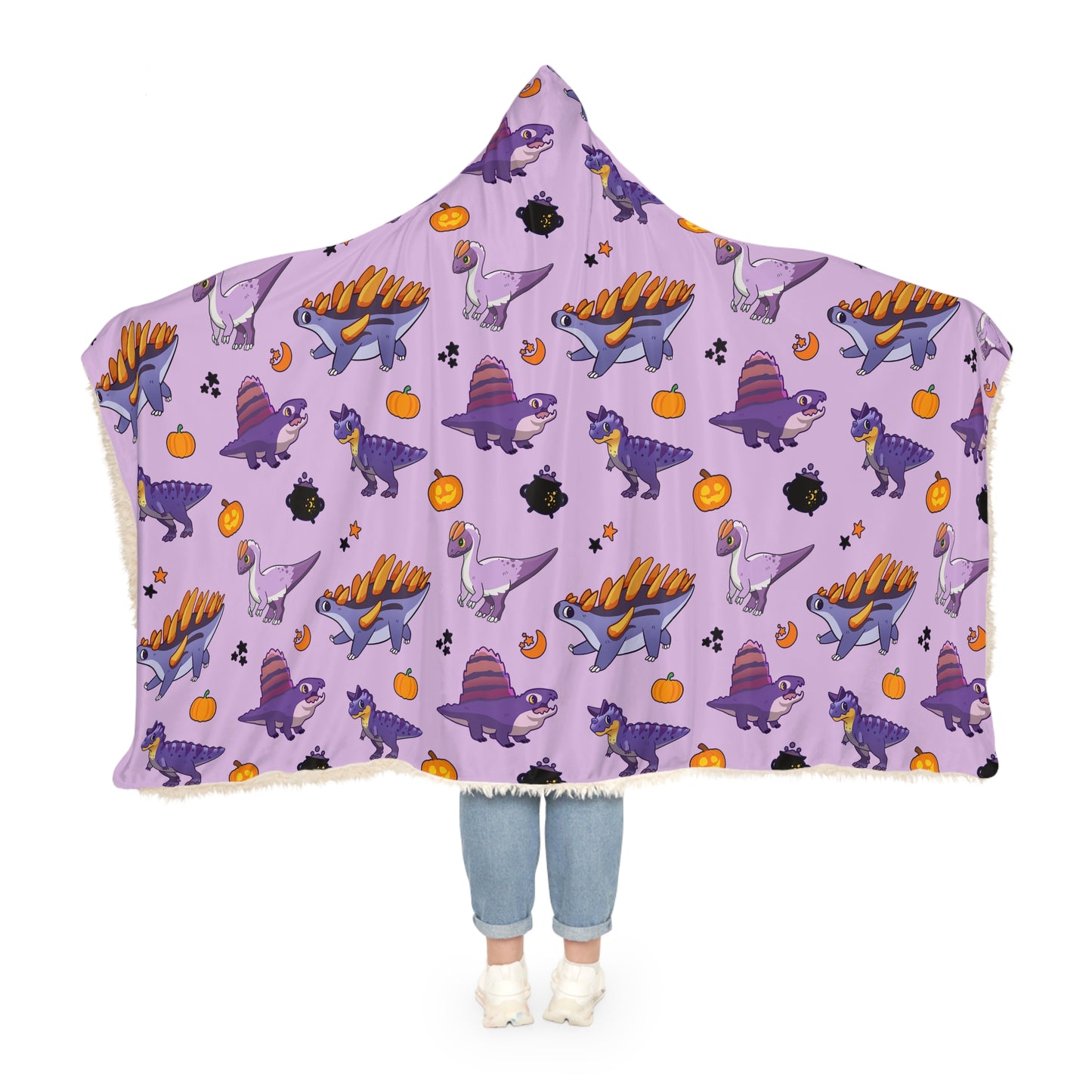 Halloween Dinos - Purple Snuggle Blanket