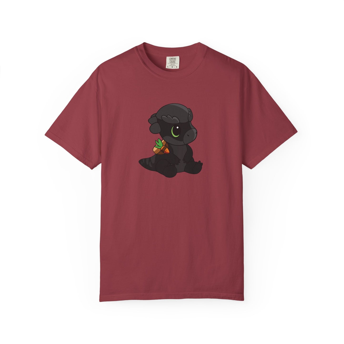 Limited Edition Bonk the Melanistic Pachycephalosaurus Plushie Art - T-Shirt