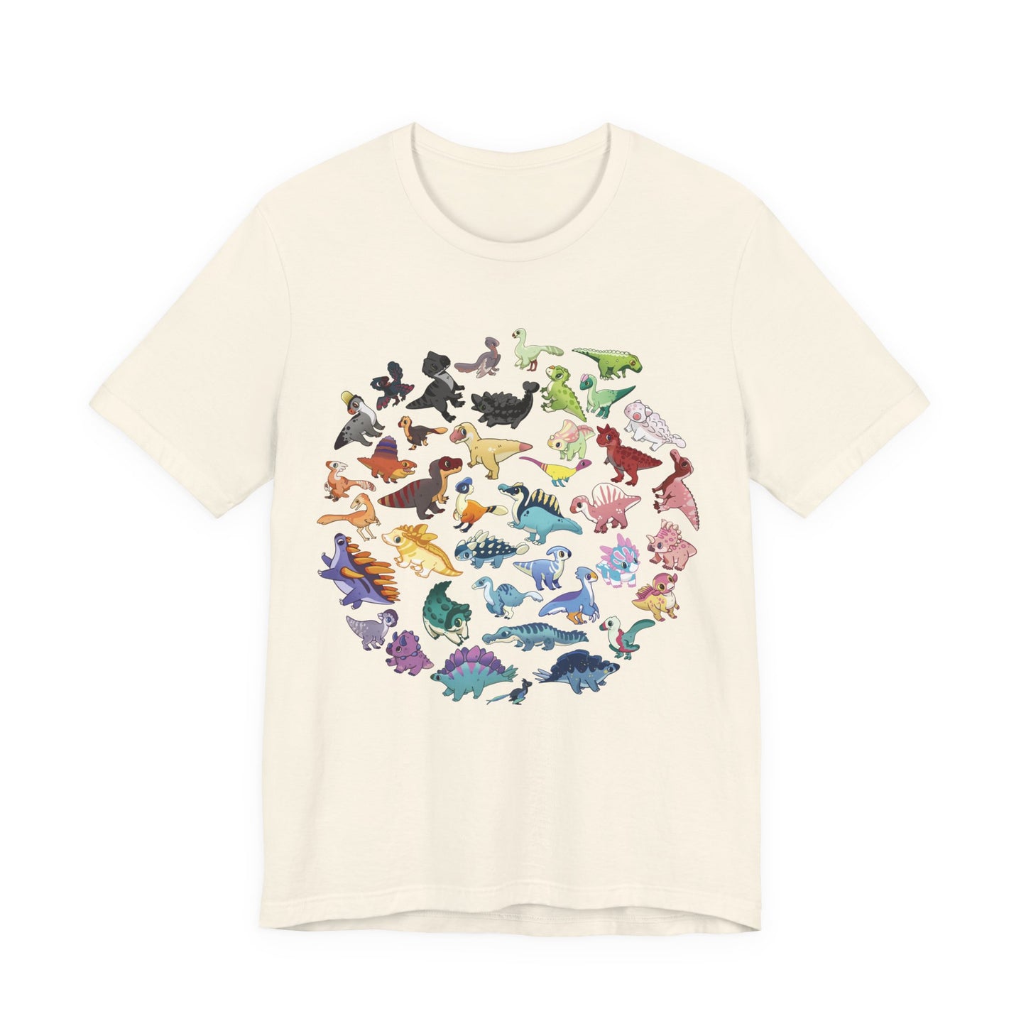 Updated Rainbow of Dinos - Unisex Jersey Short Sleeve T-Shirt