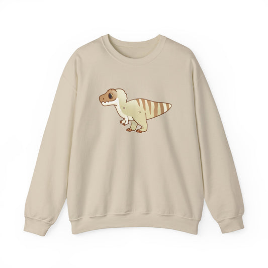 Vanilla Coffee Tyrannosaurus Rex Sweatshirt - Unisex Heavy Blend™ Crewneck Sweatshirt