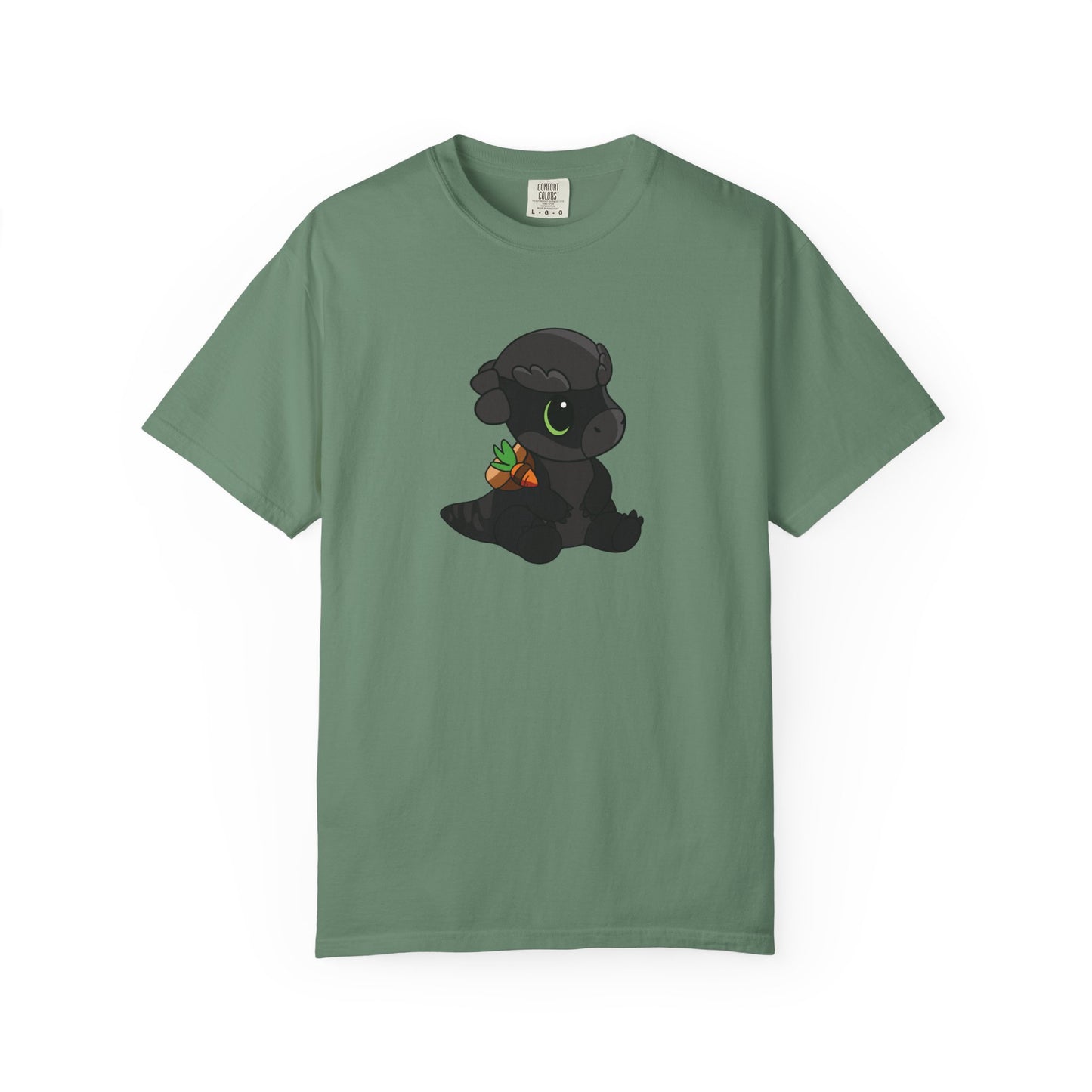 Limited Edition Bonk the Melanistic Pachycephalosaurus Plushie Art - T-Shirt