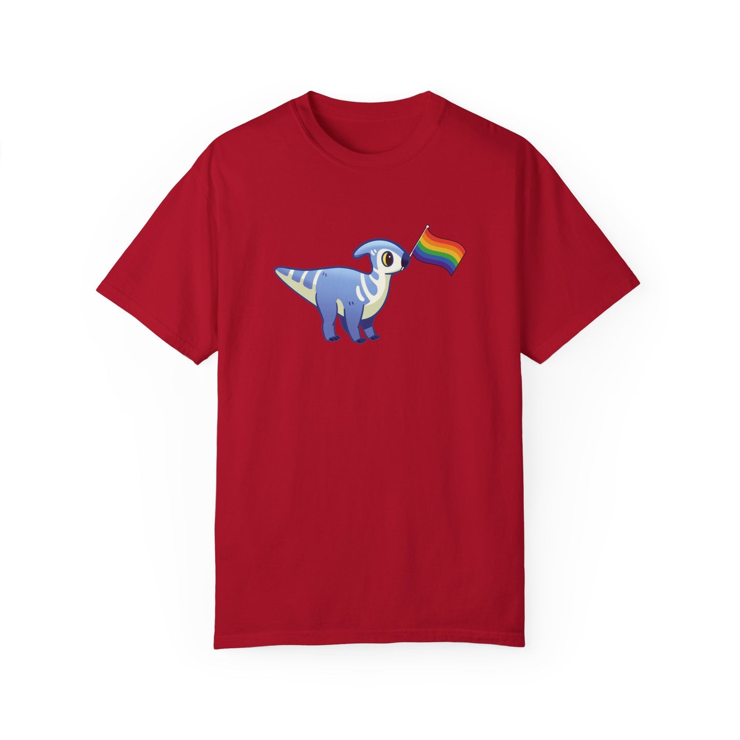 Lucky with a Pride Flag - T-Shirt