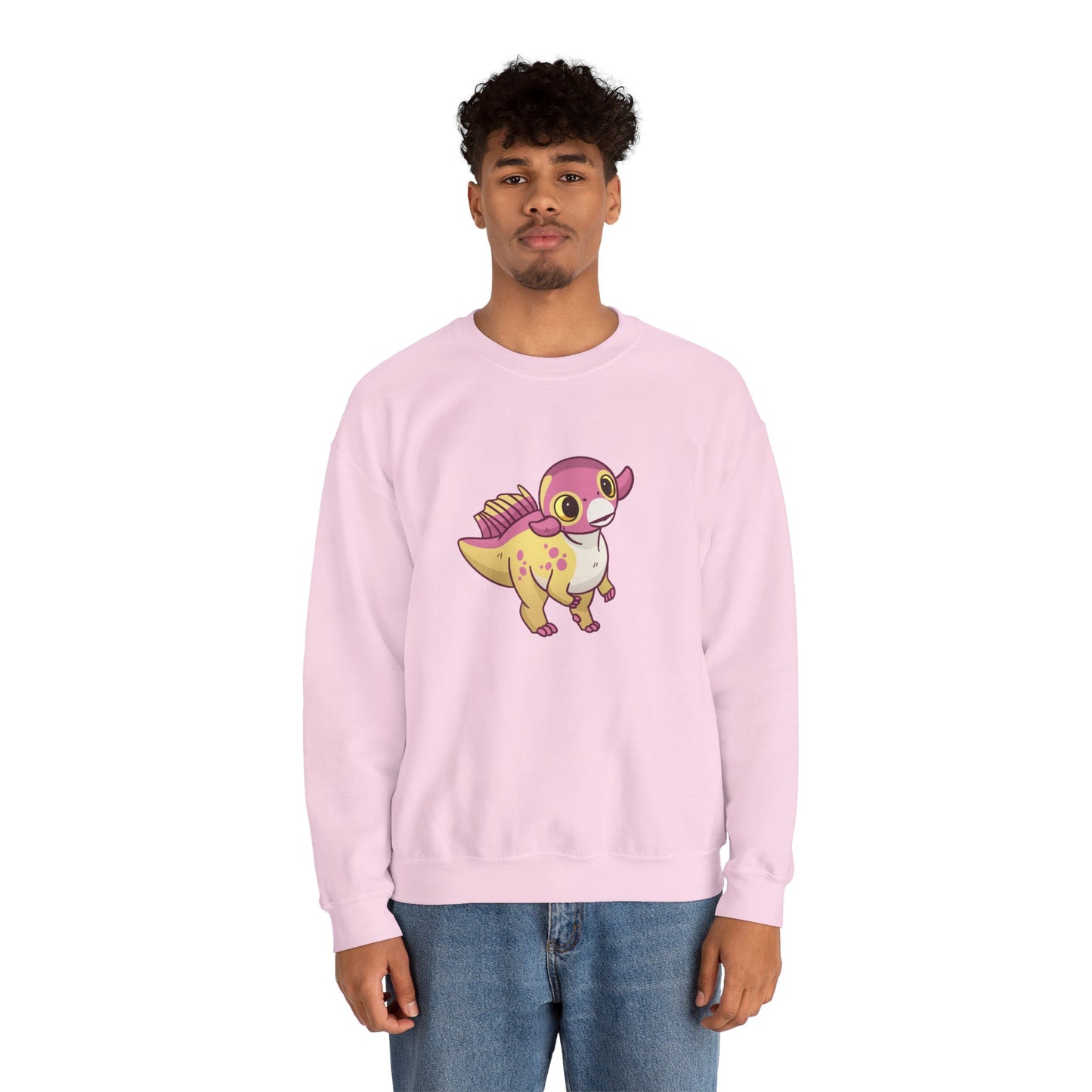 Peach Psittacosaurus - Unisex Heavy Blend™ Crewneck Sweatshirt