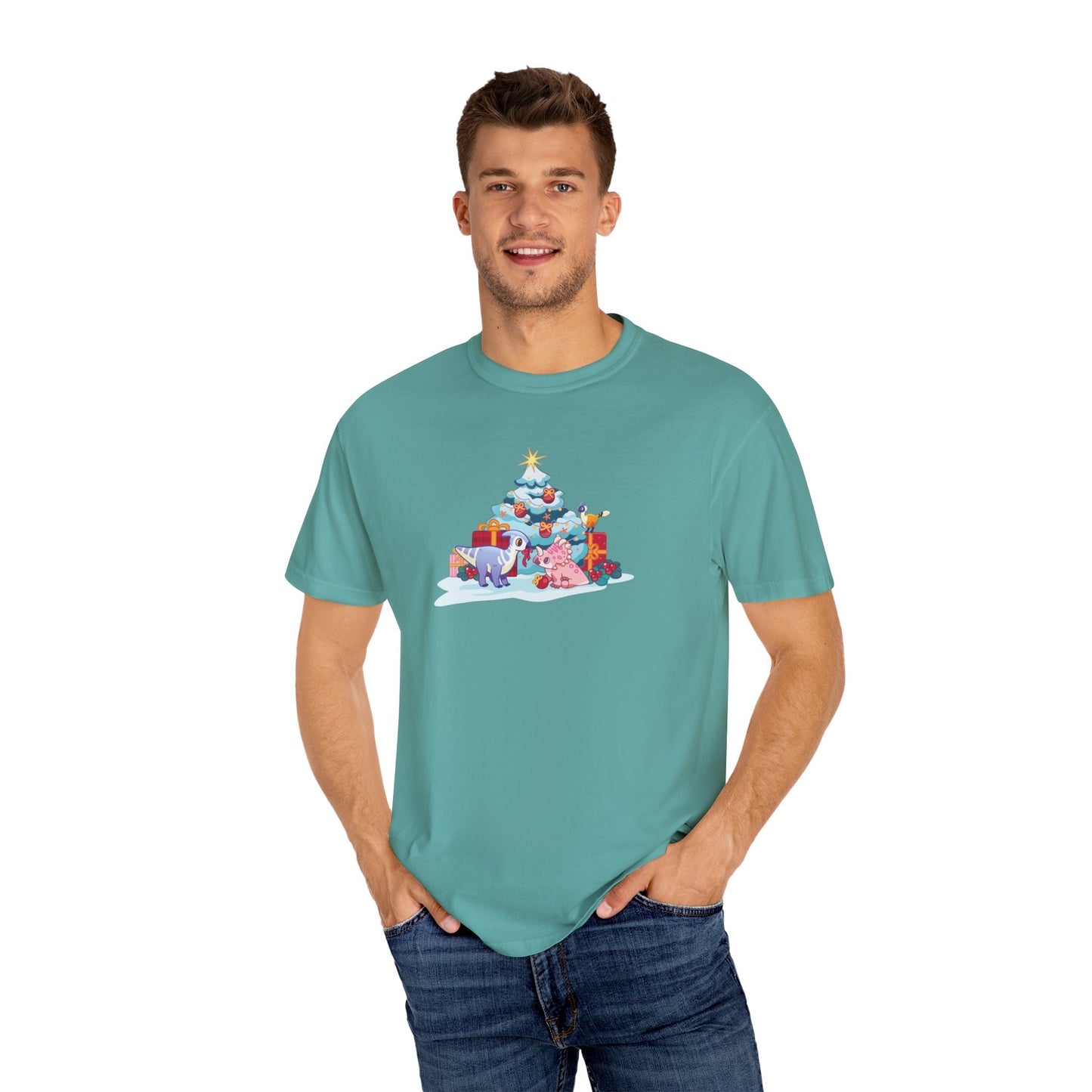 Holiday Dino Tree Decorating T-Shirt