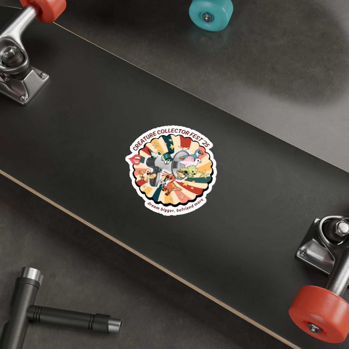 Limited Edition Dream Bigger, Befriend More - Creature Collector Festival 2025 Sticker  - Die-Cut Stickers
