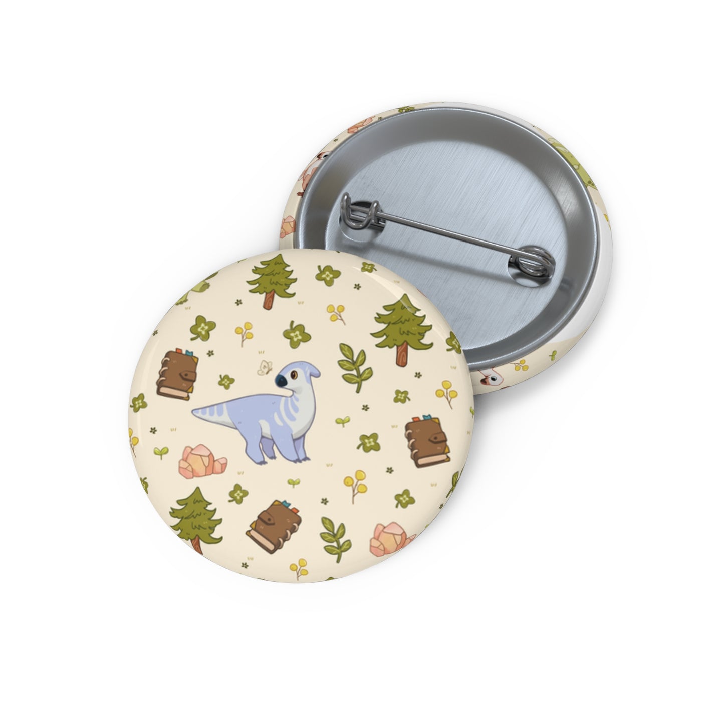 Pin Button - Roaming Rancher in Tamablume Cream