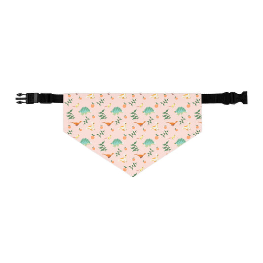 Peach Dinos - Pet Bandana Collar