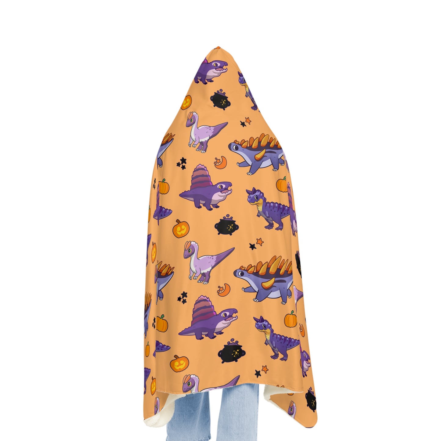 Halloween Dinos - Orange Snuggle Blanket