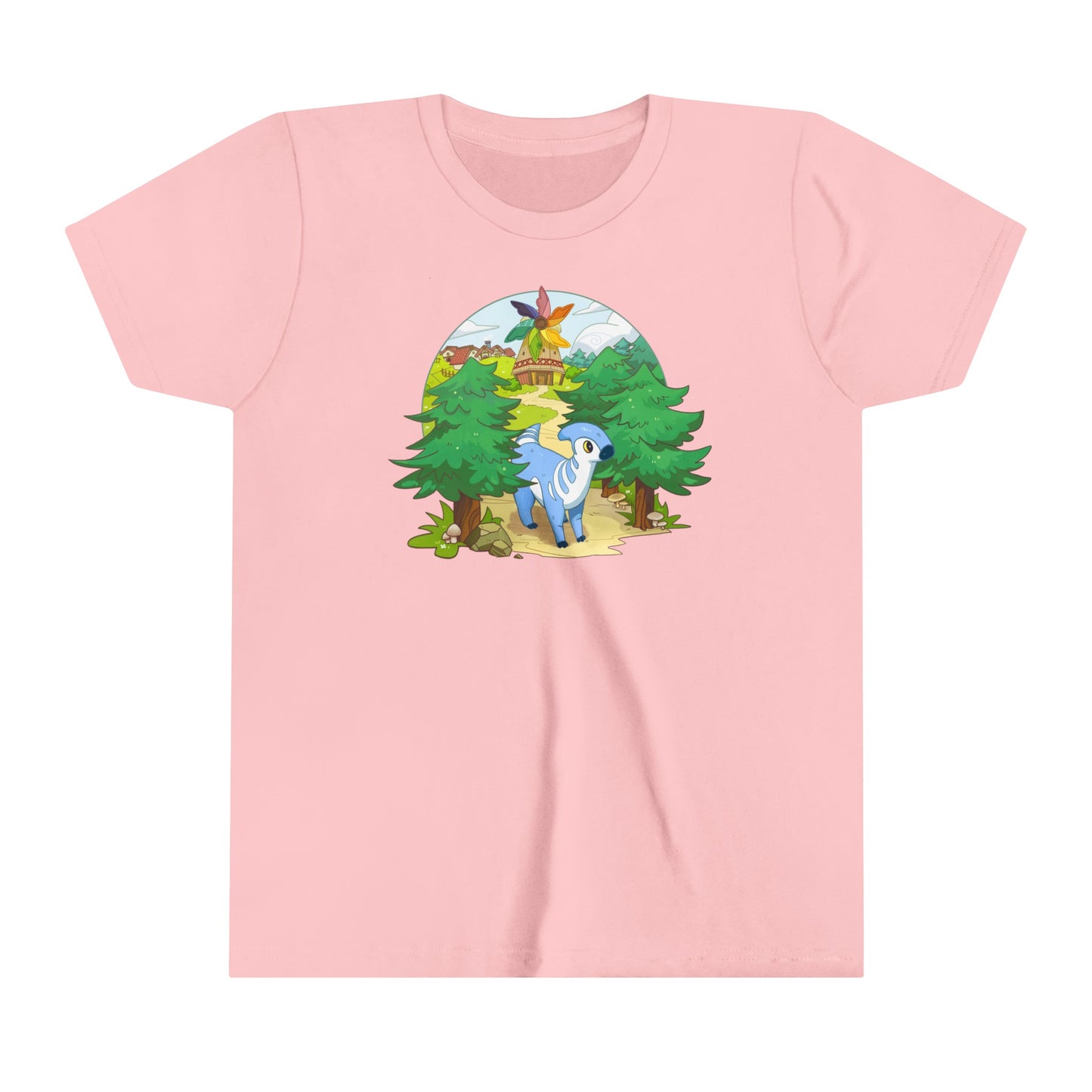 Youth Short Sleeve T-Shirt - Walk by the Windmill