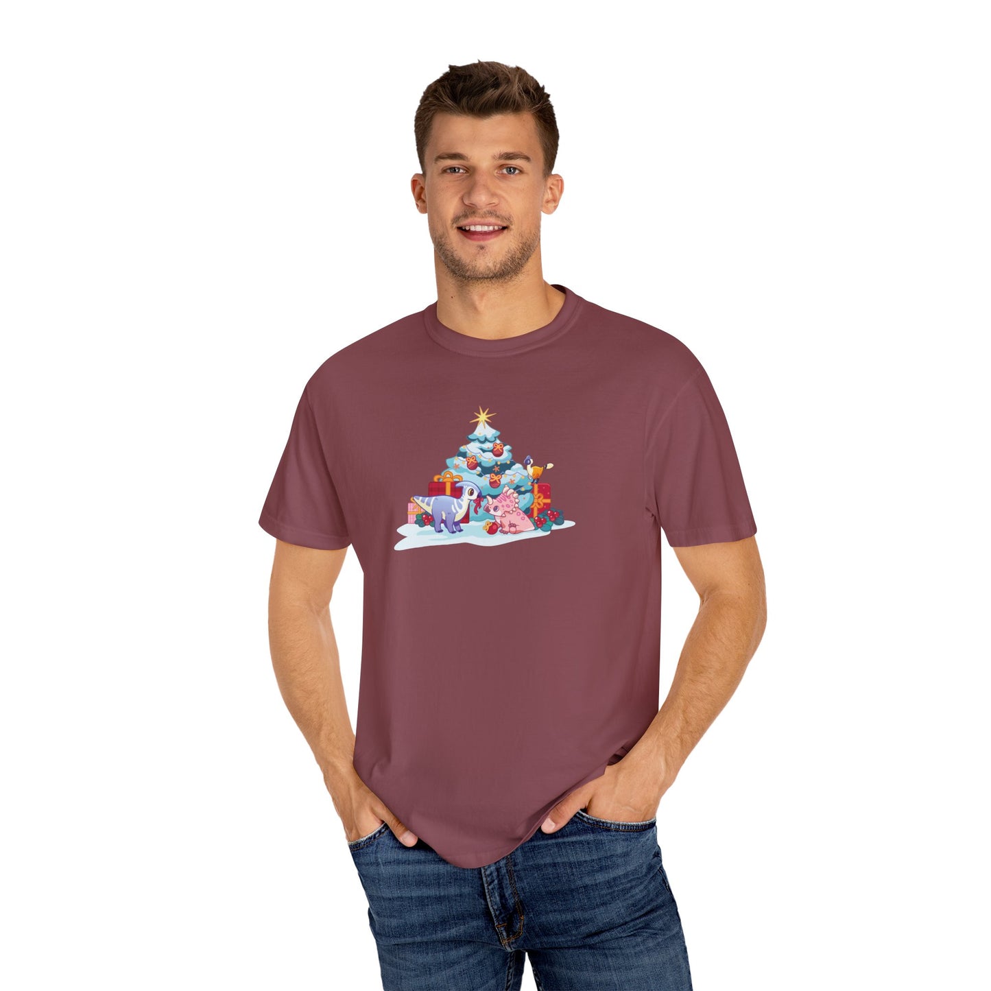Holiday Dino Tree Decorating T-Shirt