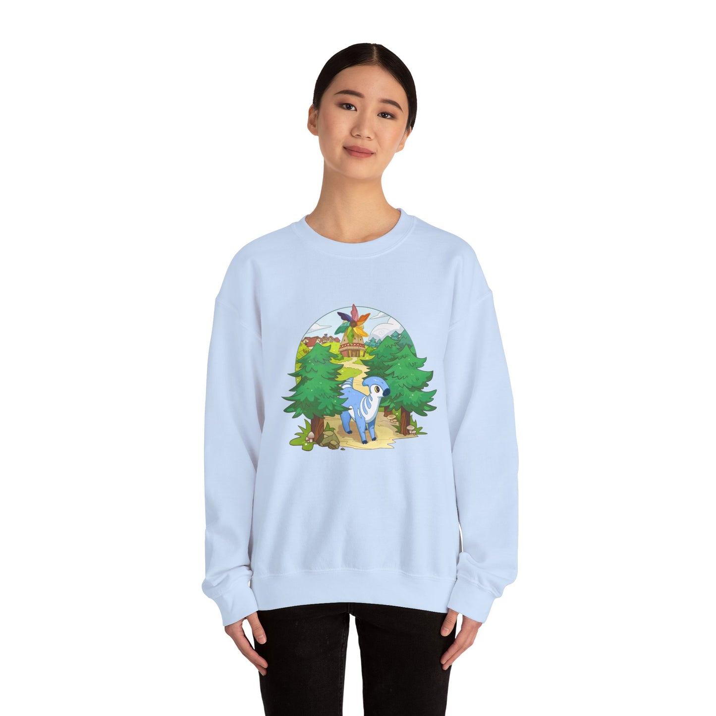 Walk by the Windmill - Unisex Heavy Blend™ Crewneck Sweatshirt