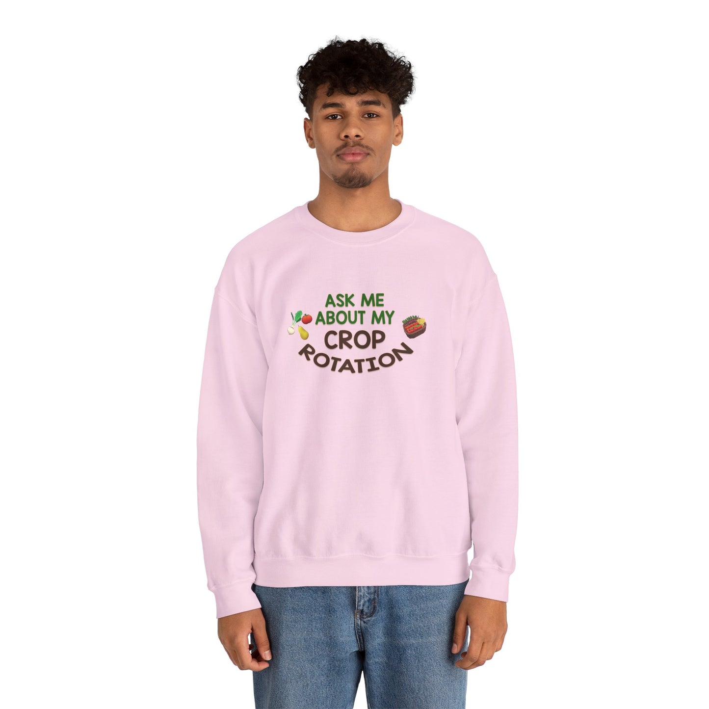 Ask Me About My Crop Rotation - Unisex Heavy Blend™ Crewneck Sweatshirt