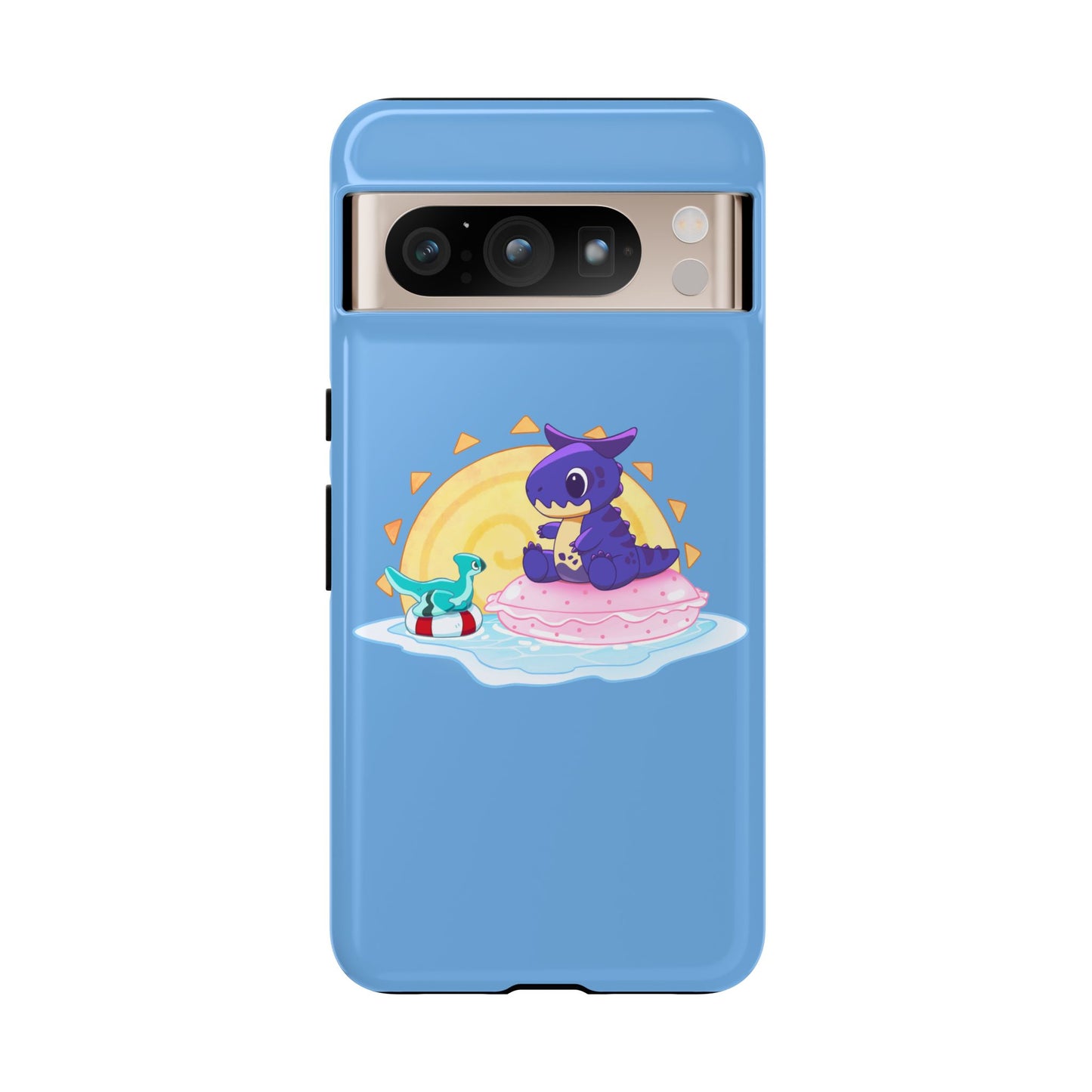 Limited Edition Carnotaurus with Archaeopteryx Sidekick Plushie Concept Art - Phone Case