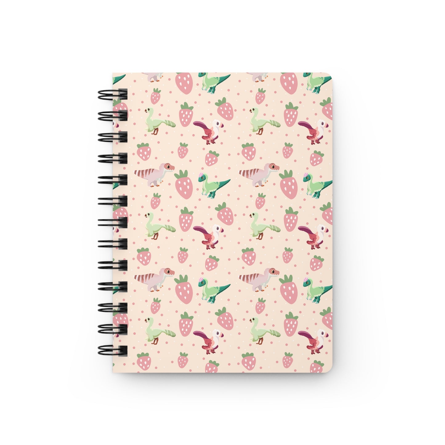 Strawberry Dinos - Spiral Bound Journal