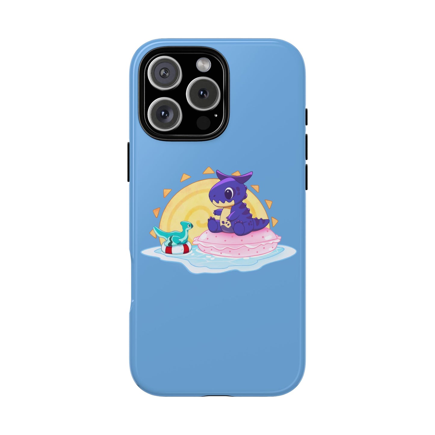 Limited Edition Carnotaurus with Archaeopteryx Sidekick Plushie Concept Art - Phone Case