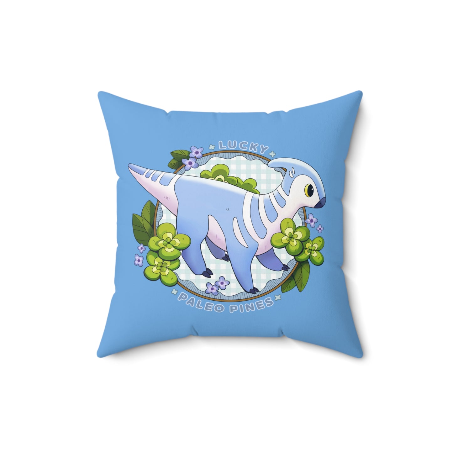 Double Sided Square Pillow - featuring Triassea Lucky and Walk by the Windmill!