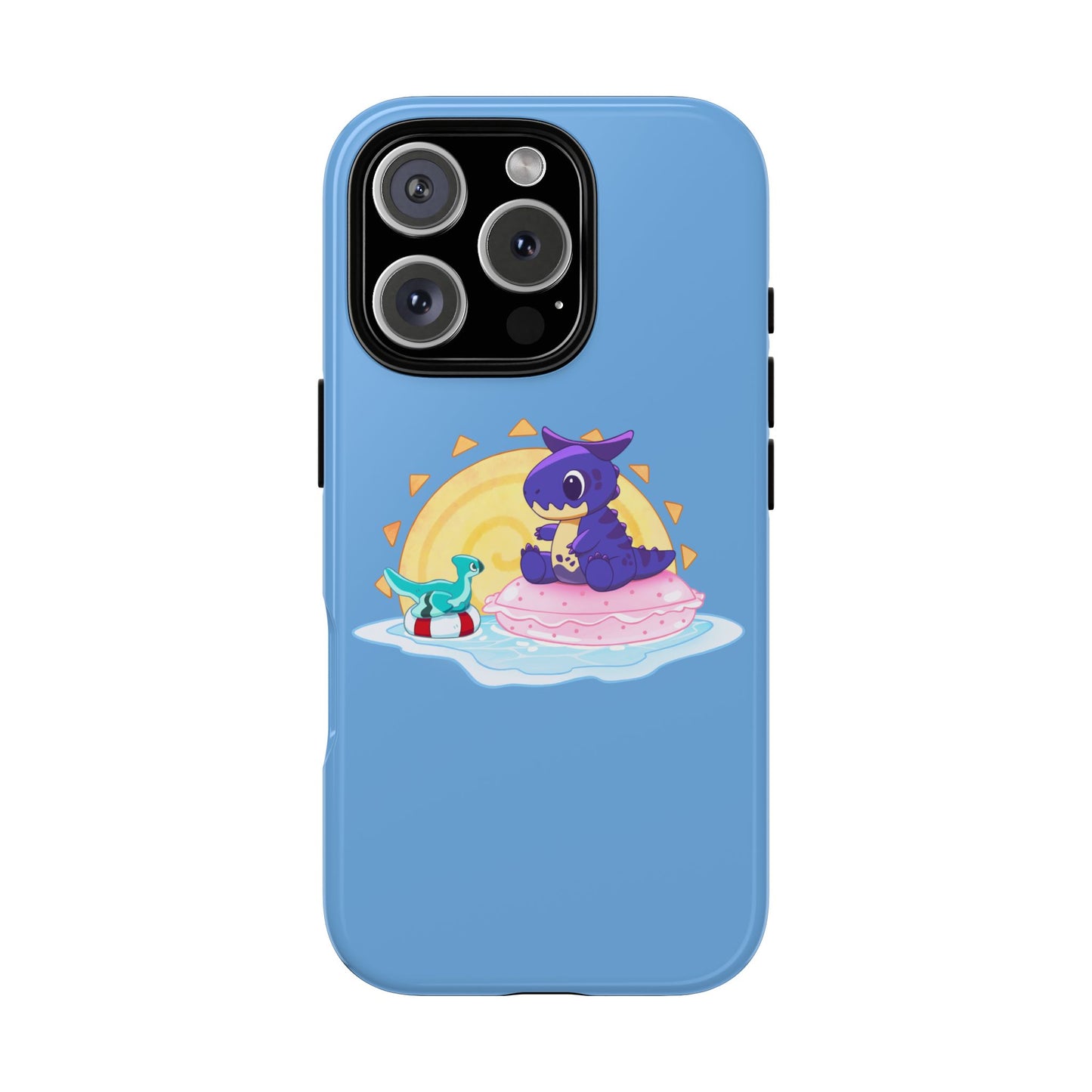 Limited Edition Carnotaurus with Archaeopteryx Sidekick Plushie Concept Art - Phone Case