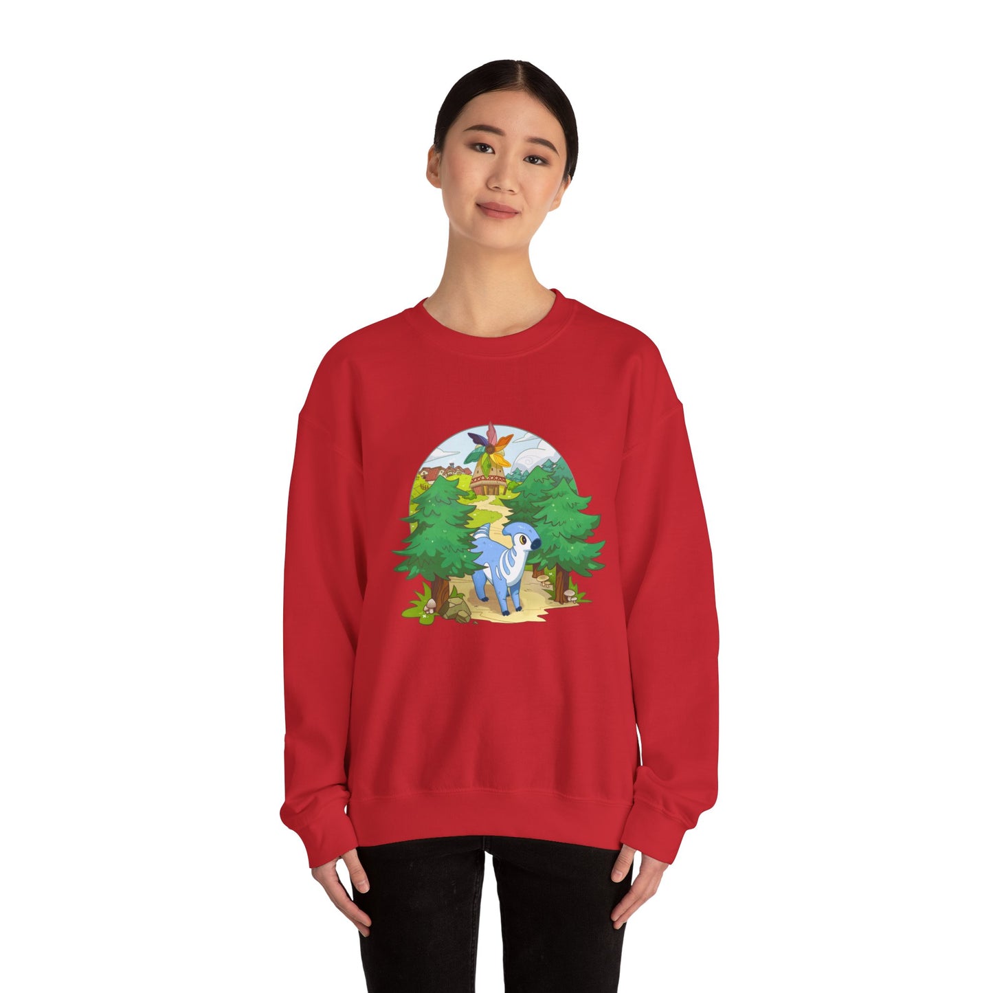 Walk by the Windmill - Unisex Heavy Blend™ Crewneck Sweatshirt