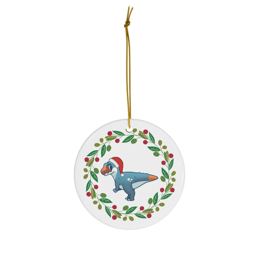 Holiday Megalosaurus - Ceramic Ornament