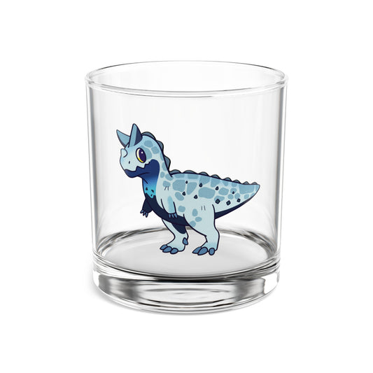 Retro Collectible Glass - Bright Sky Carnotaurus with Plates