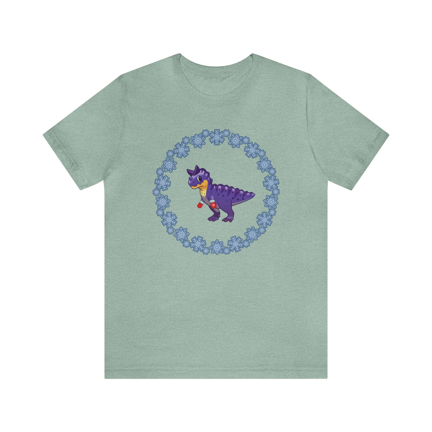 Snowflake Carnotaurus - Unisex Jersey Short Sleeve Tee