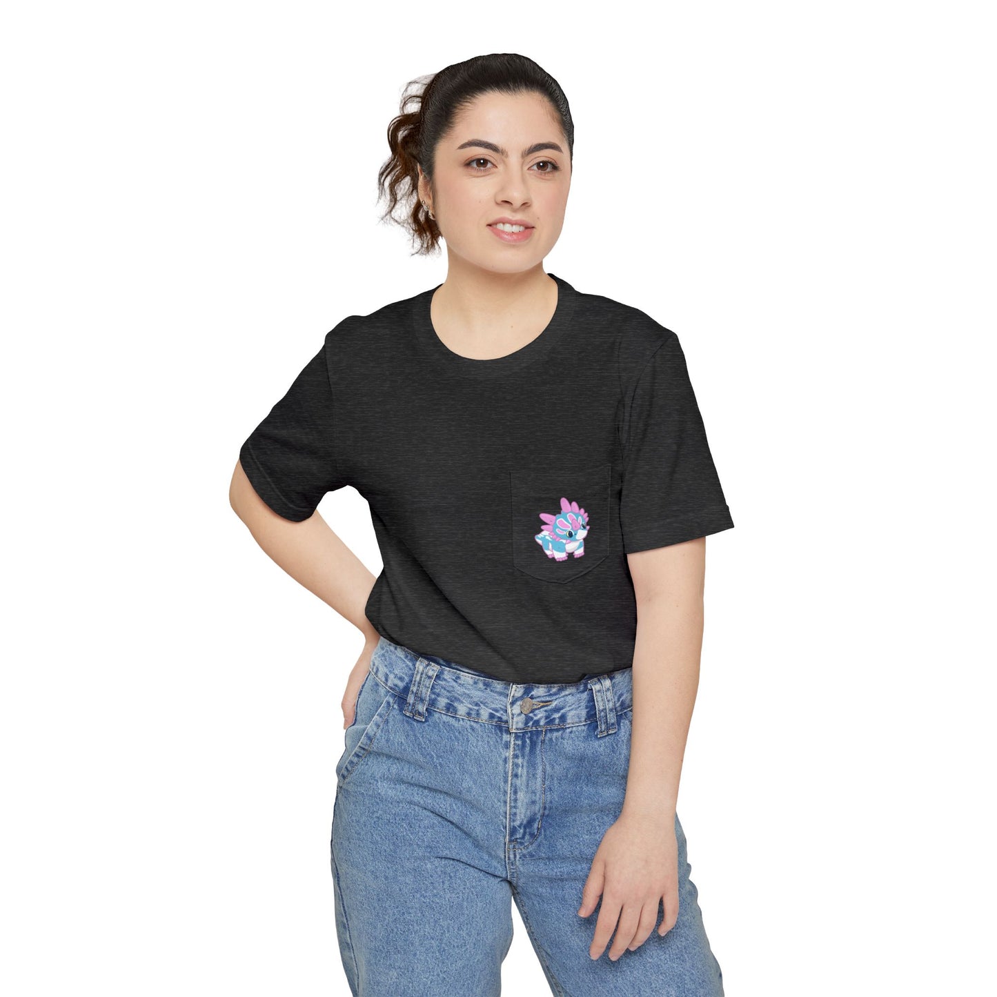 Trans Pride Styracosaurus - Unisex Pocket T-shirt