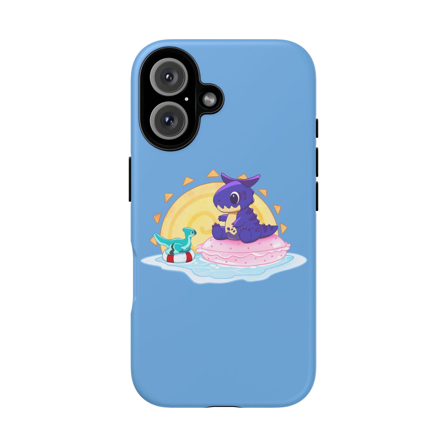 Limited Edition Carnotaurus with Archaeopteryx Sidekick Plushie Concept Art - Phone Case