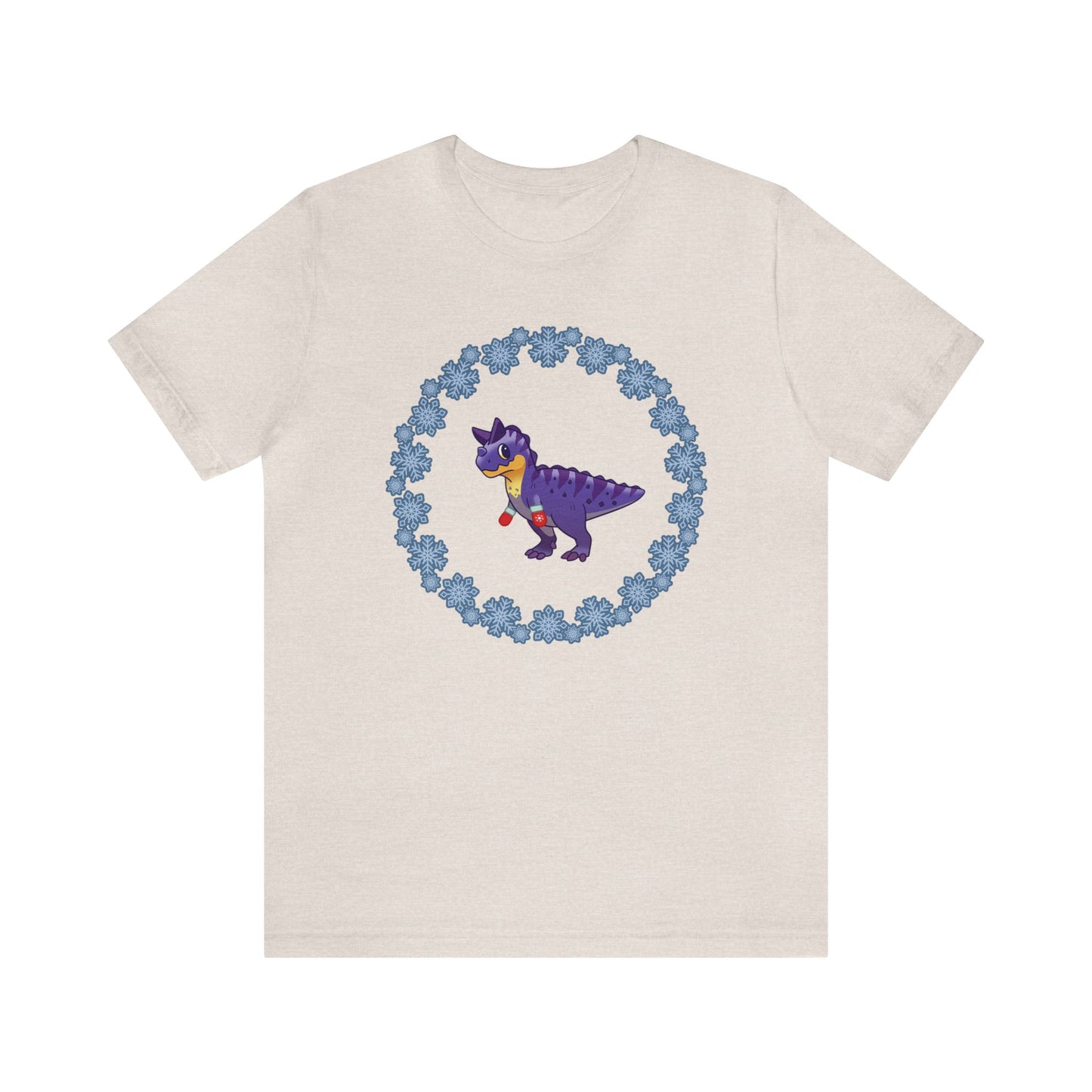 Snowflake Carnotaurus - Unisex Jersey Short Sleeve Tee