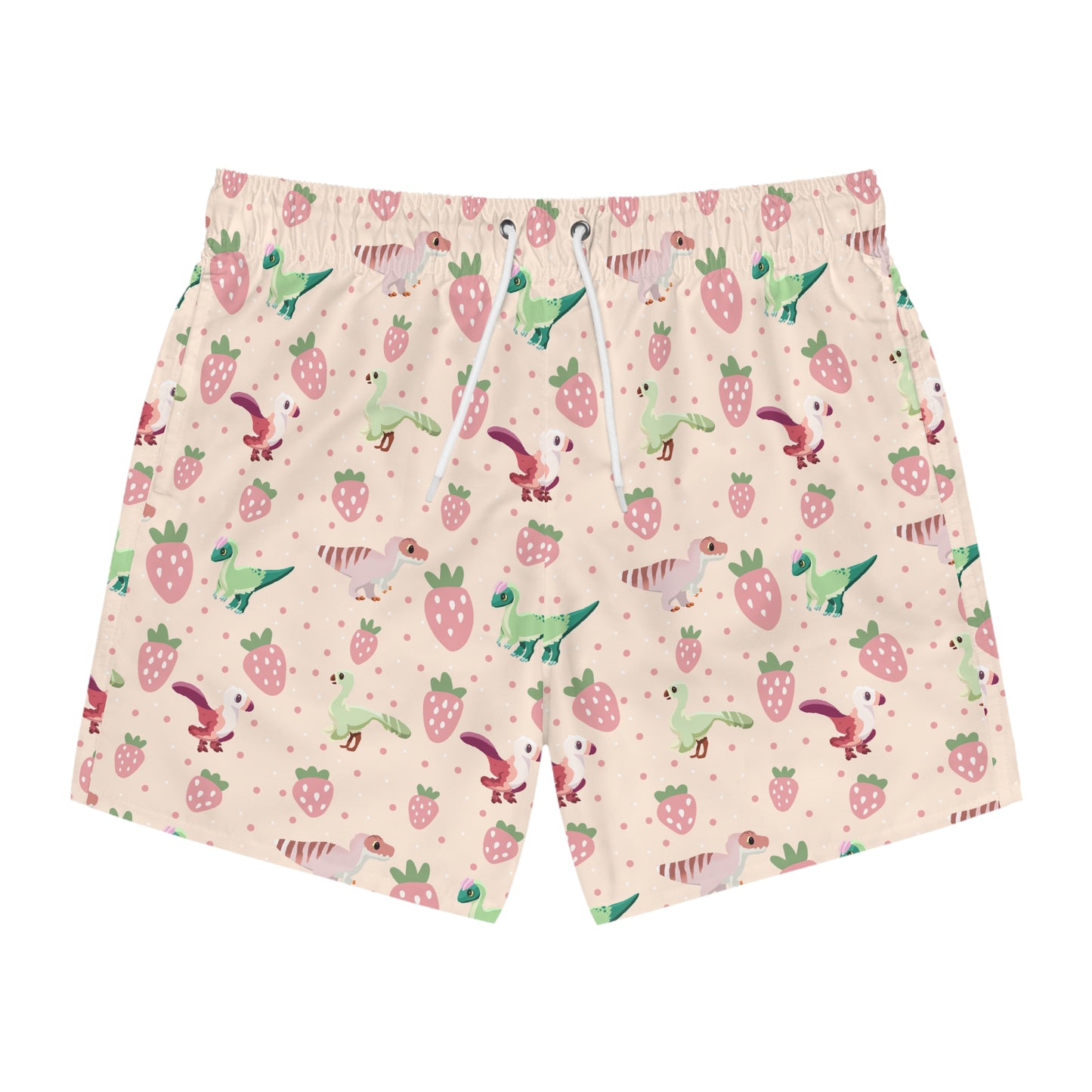 Stawberry Dinos - Swim Trunks