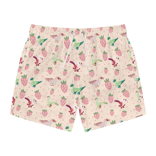 Stawberry Dinos - Swim Trunks