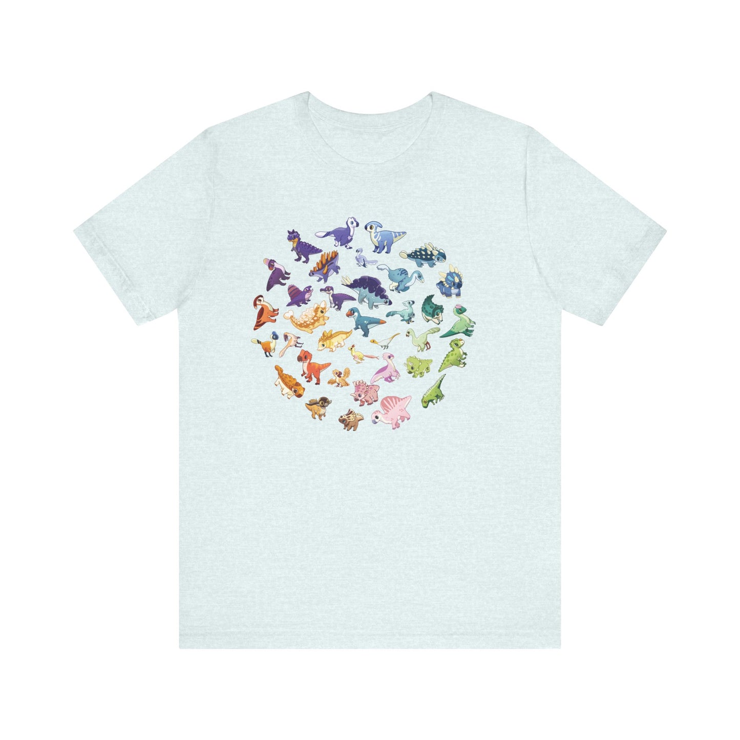 Rainbow of Dinos - Unisex Jersey Short Sleeve T-Shirt