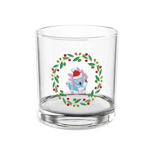 Holiday Retro Collectible Glass - Trans Pride Styracosaurus