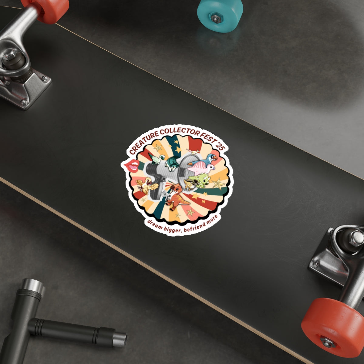 Limited Edition Dream Bigger, Befriend More - Creature Collector Festival 2025 Sticker  - Die-Cut Stickers