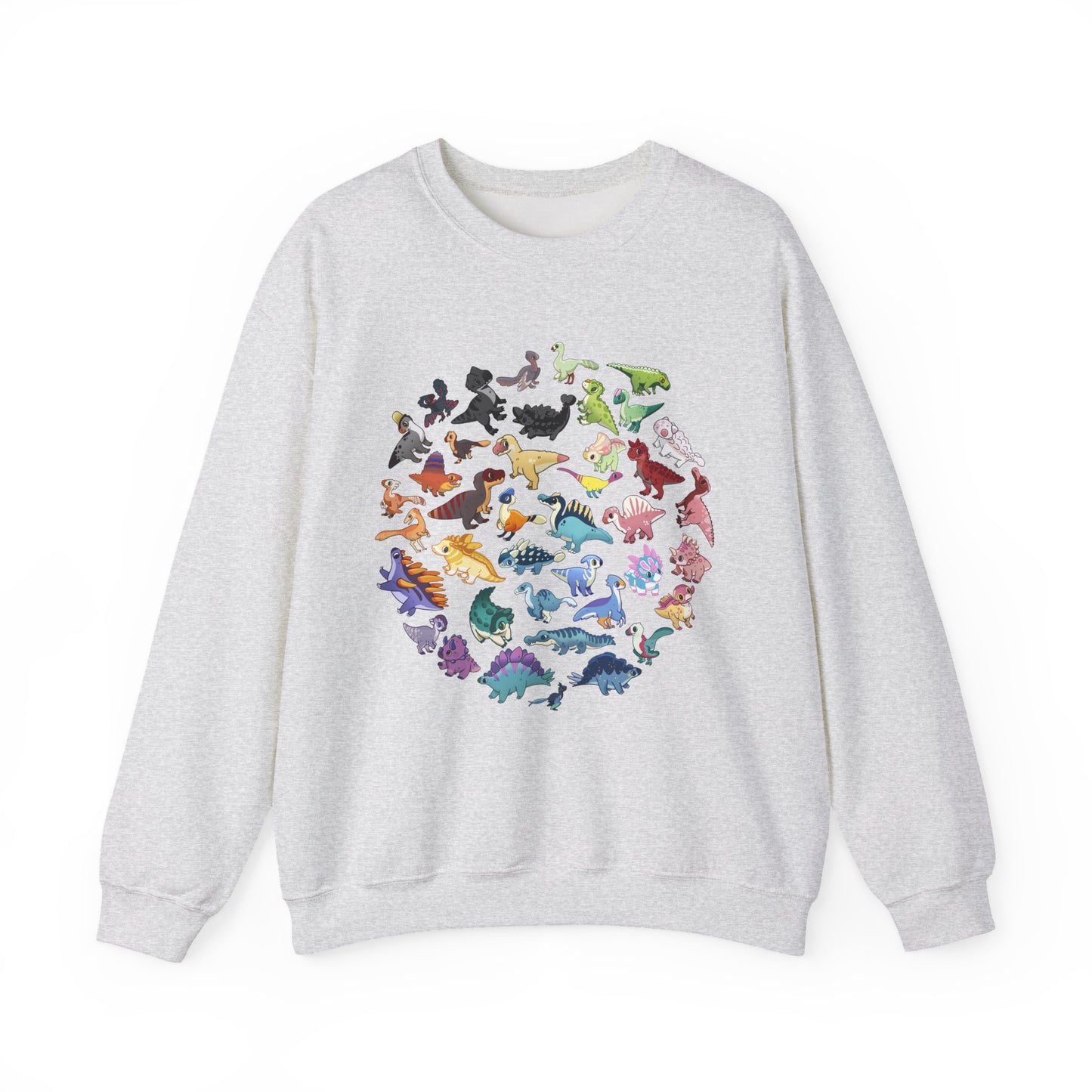 Updated Rainbow of Dinos - Unisex Heavy Blend™ Crewneck Sweatshirt