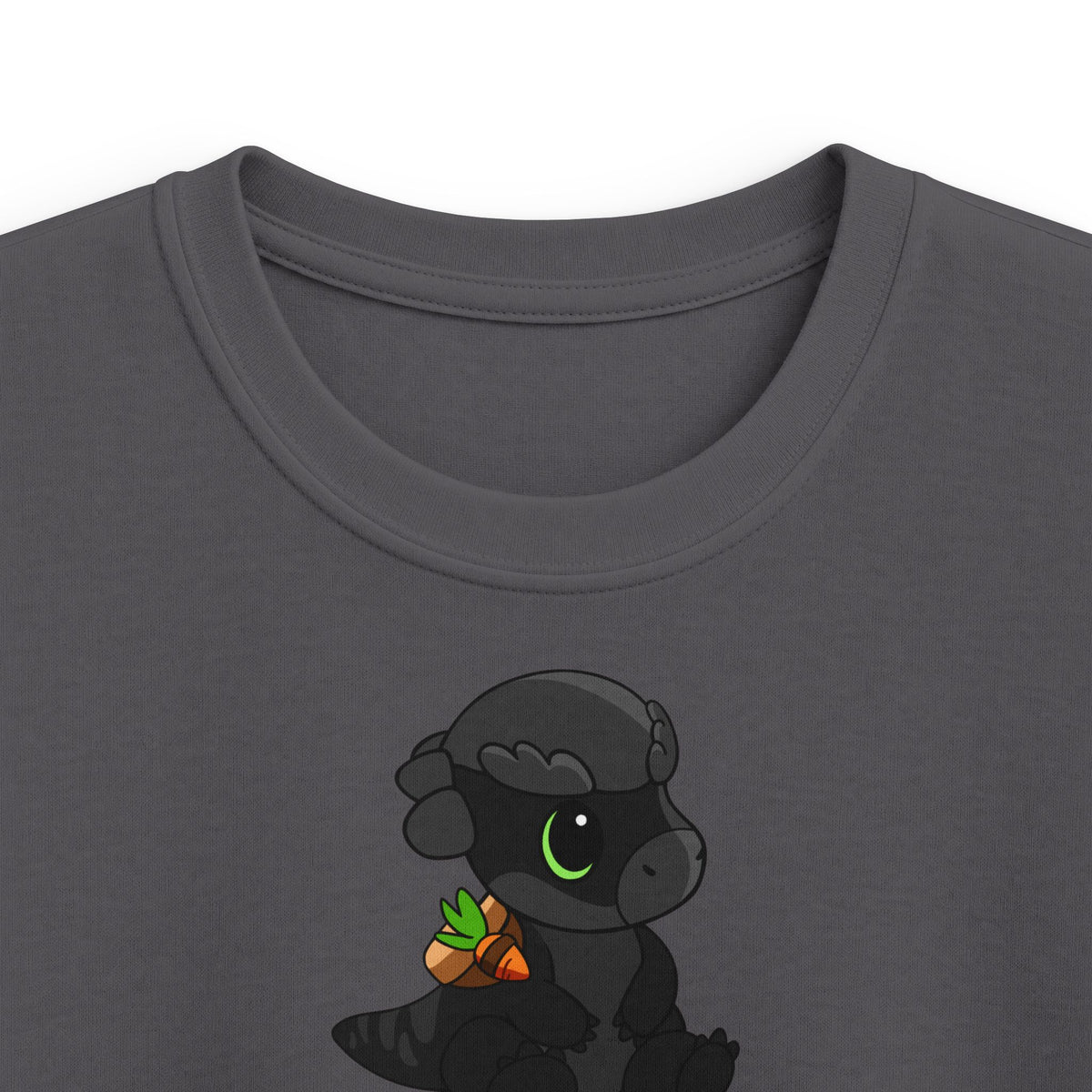 Limited Edition Bonk the Melanistic Pachycephalosaurus Plushie Art - Kids Tee