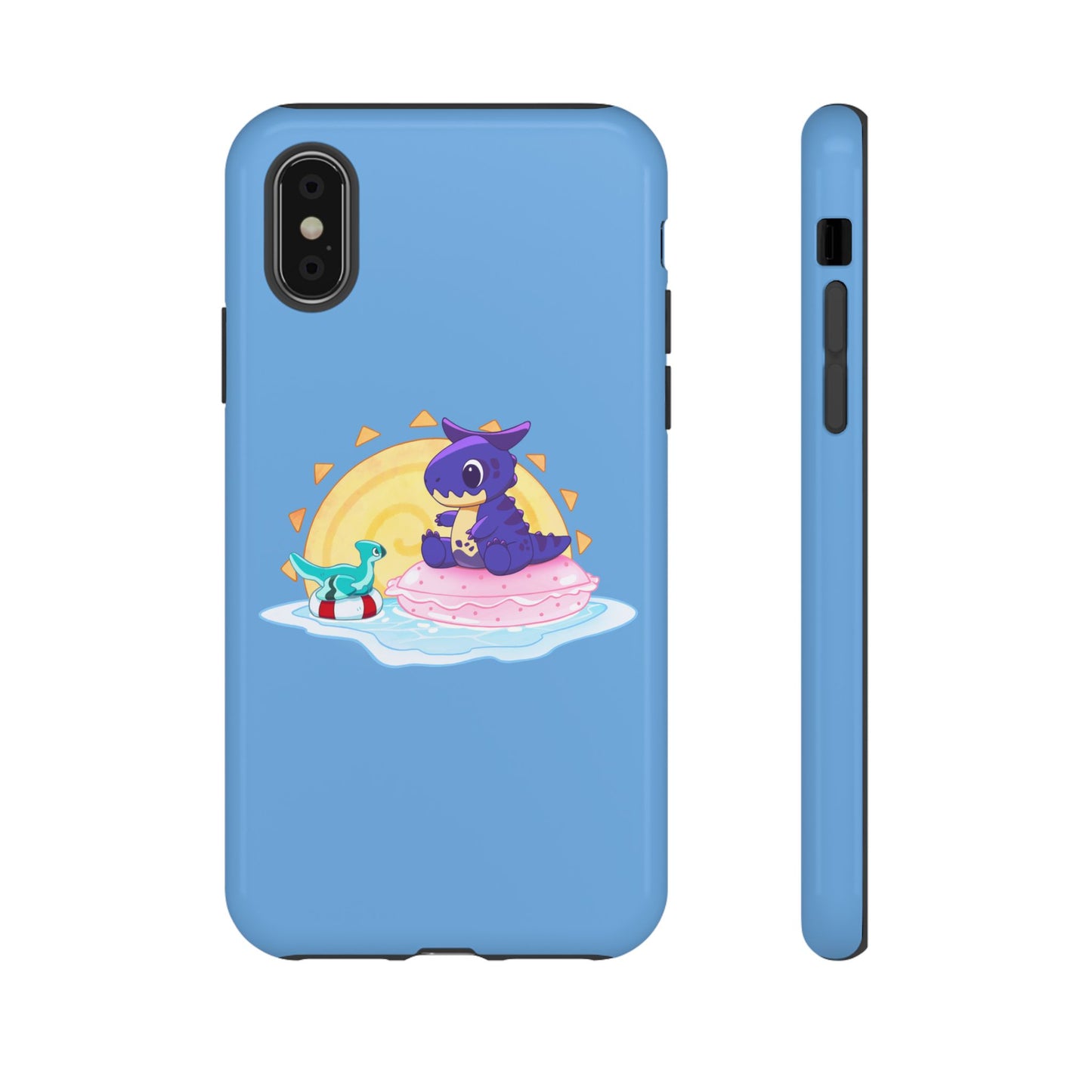 Limited Edition Carnotaurus with Archaeopteryx Sidekick Plushie Concept Art - Phone Case