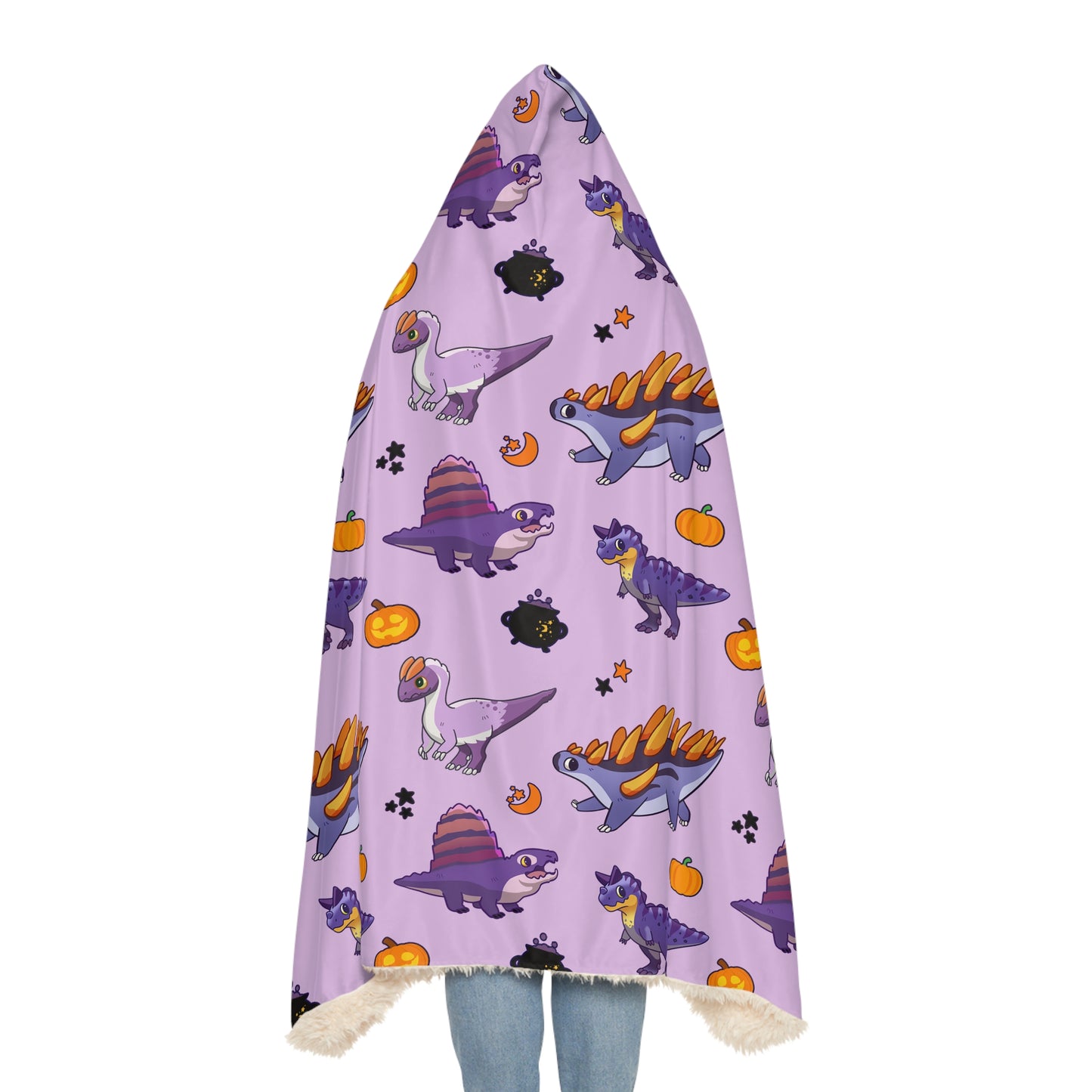 Halloween Dinos - Purple Snuggle Blanket