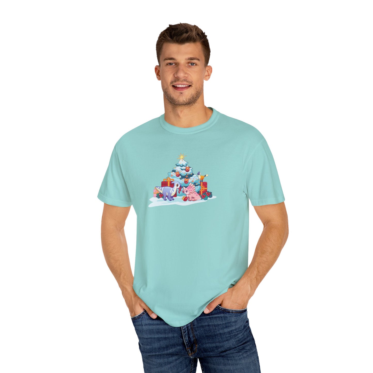 Holiday Dino Tree Decorating T-Shirt