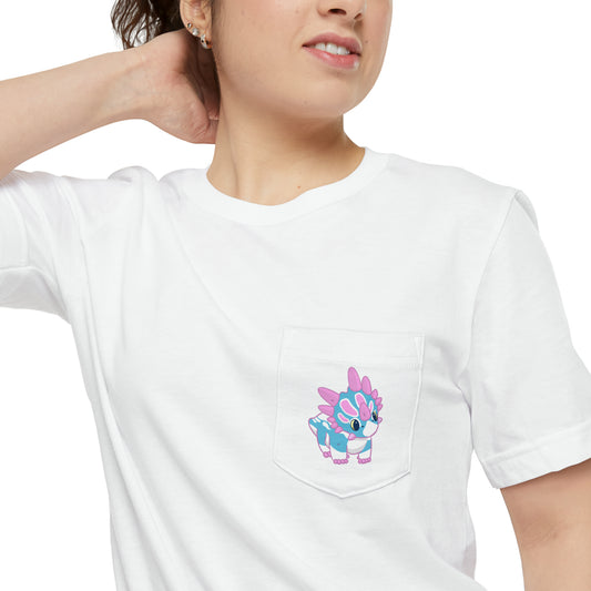 Trans Pride Styracosaurus - Unisex Pocket T-shirt