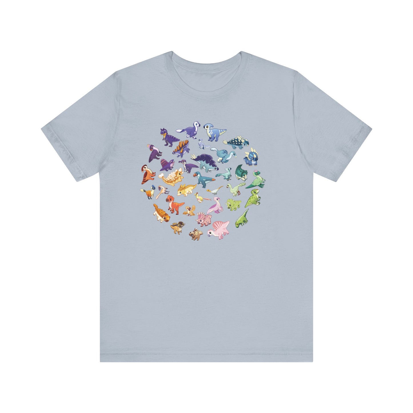 Rainbow of Dinos - Unisex Jersey Short Sleeve T-Shirt