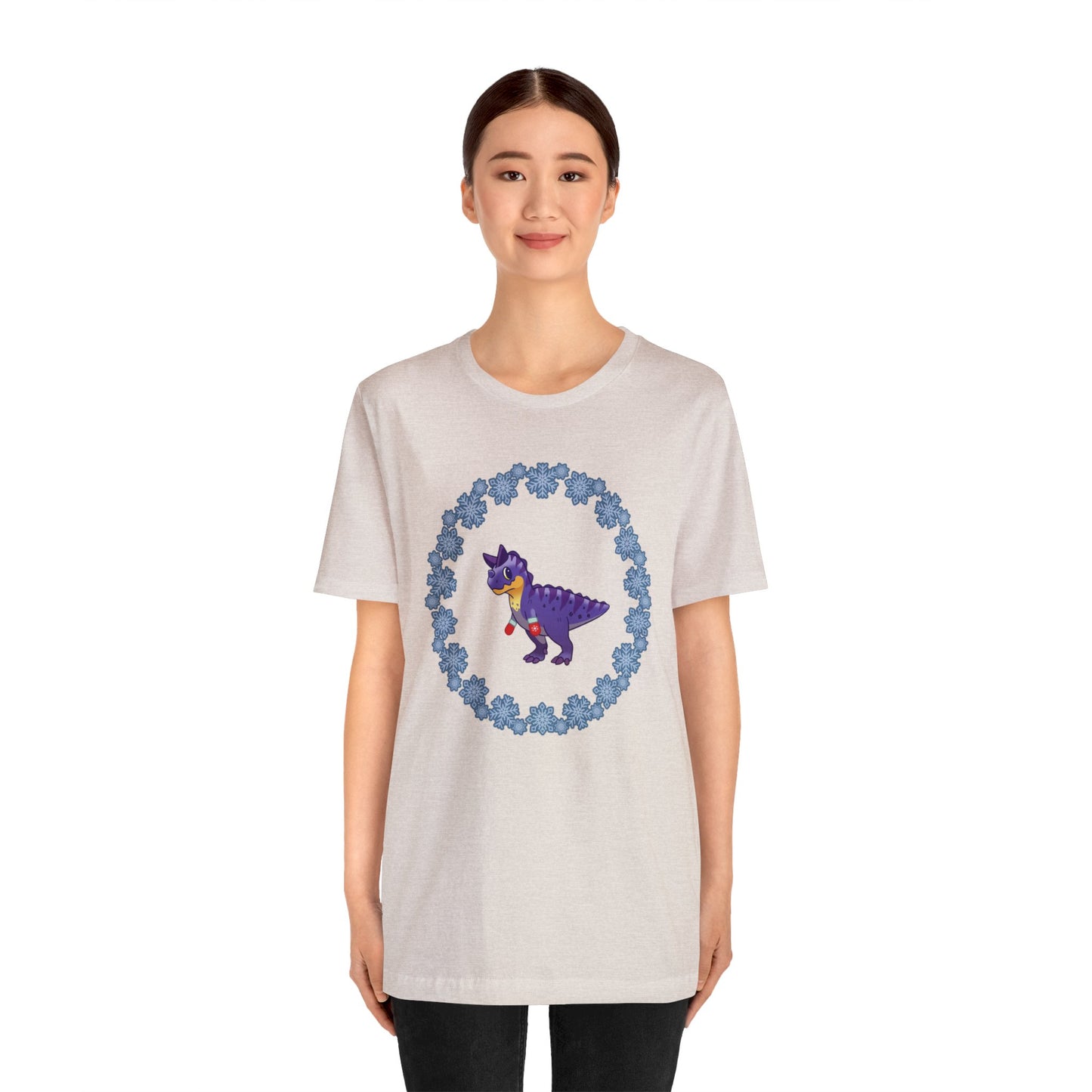 Snowflake Carnotaurus - Unisex Jersey Short Sleeve Tee