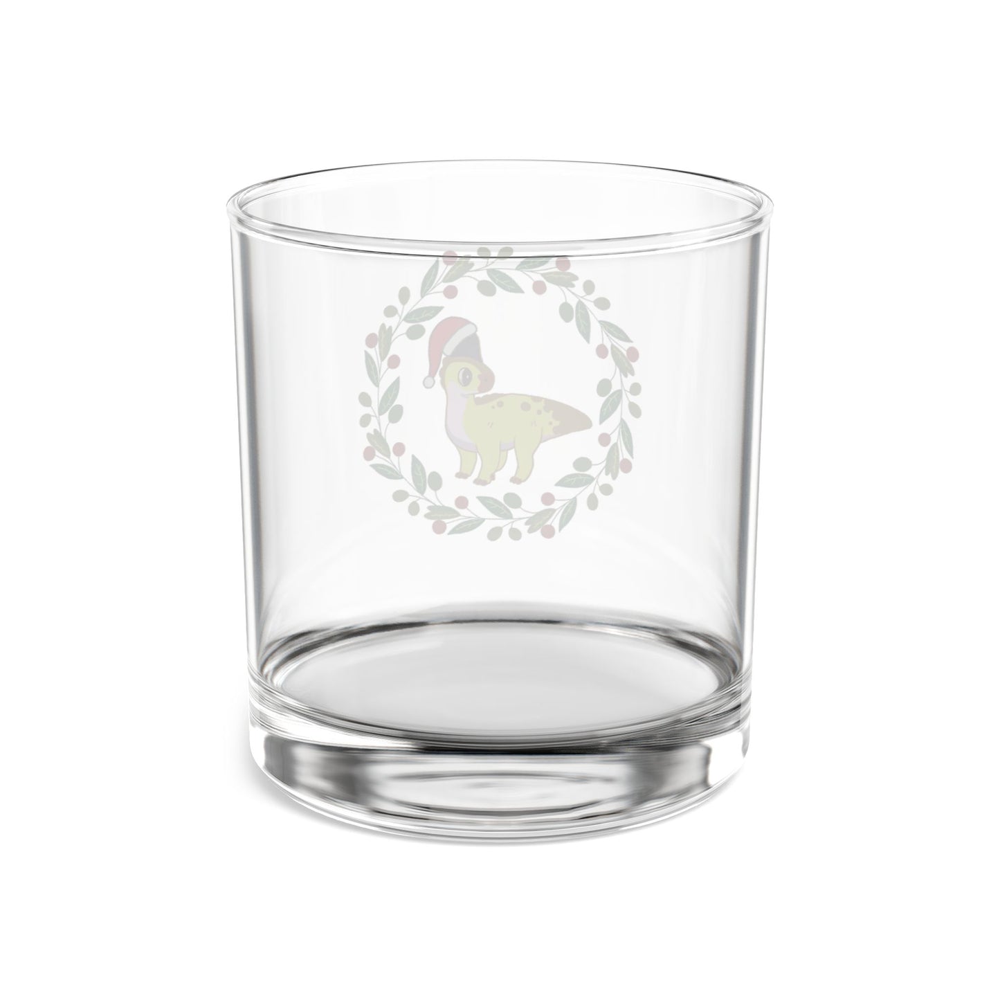 Holiday Retro Collectible Glass - Non-Binary Pride Corythosaurus