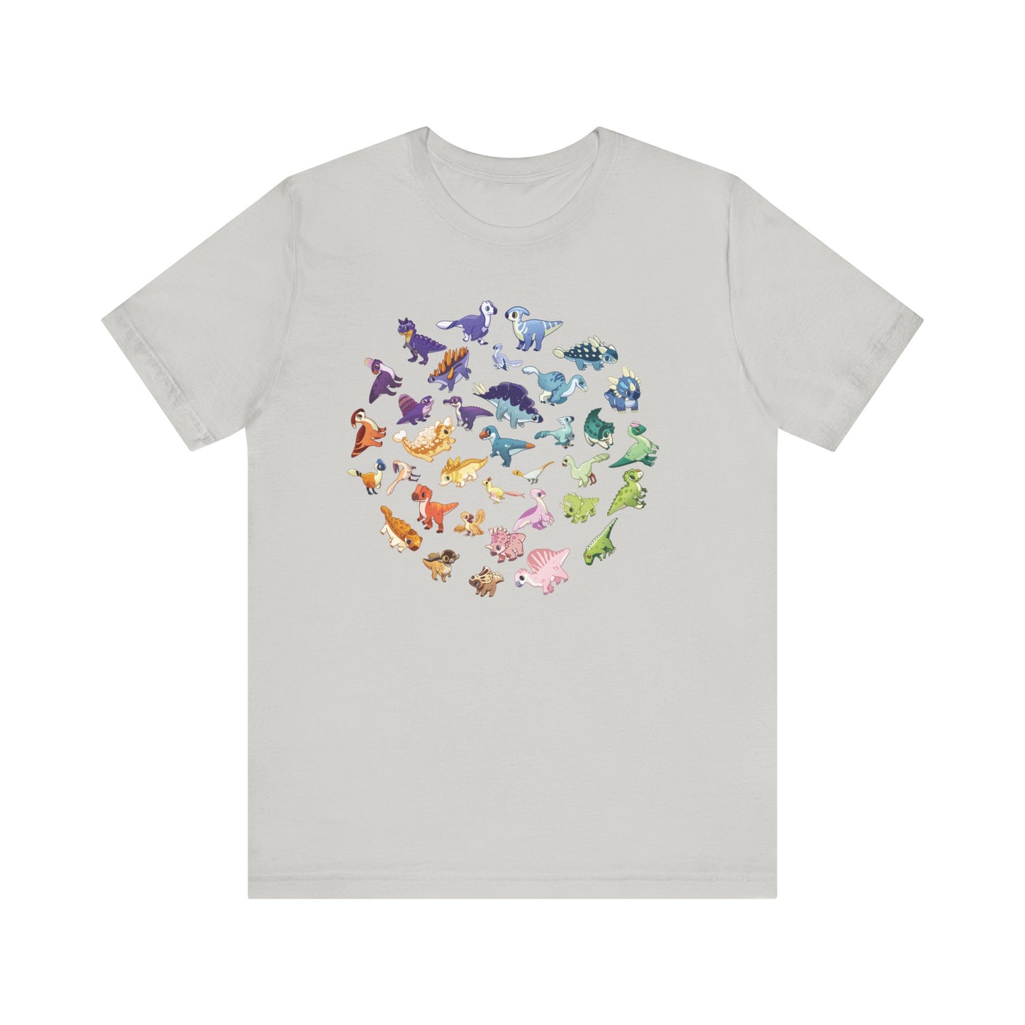 Rainbow of Dinos - Unisex Jersey Short Sleeve T-Shirt