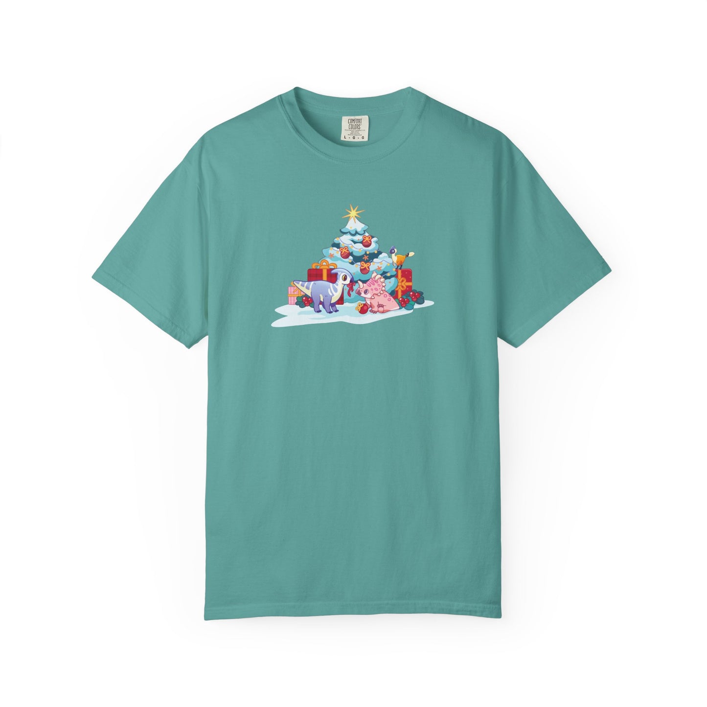 Holiday Dino Tree Decorating T-Shirt