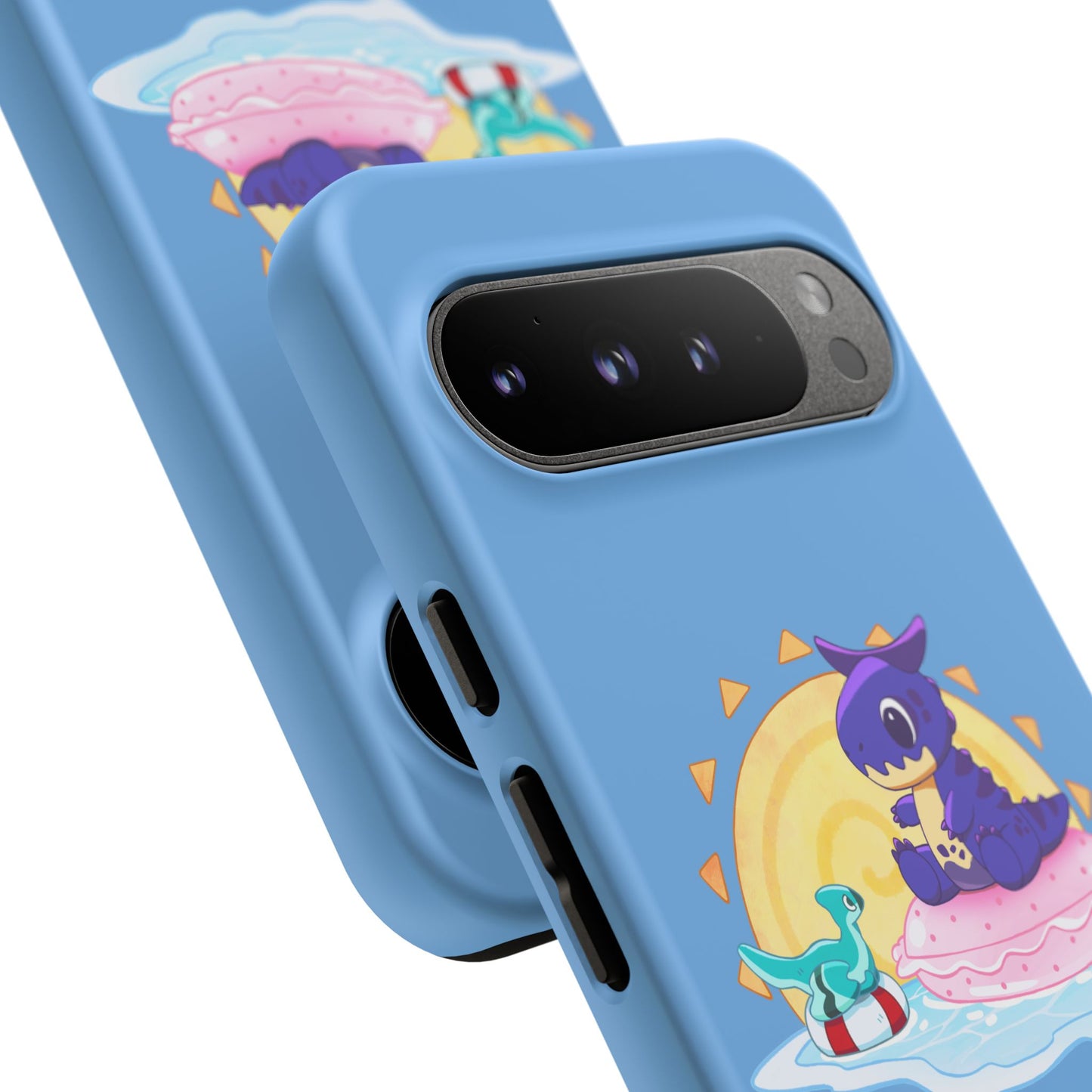 Limited Edition Carnotaurus with Archaeopteryx Sidekick Plushie Concept Art - Phone Case